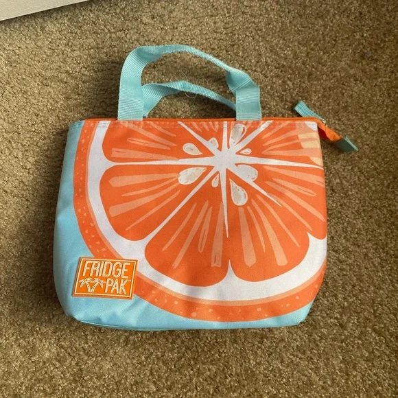 Orange lunch tote - Picture 1 of 3
